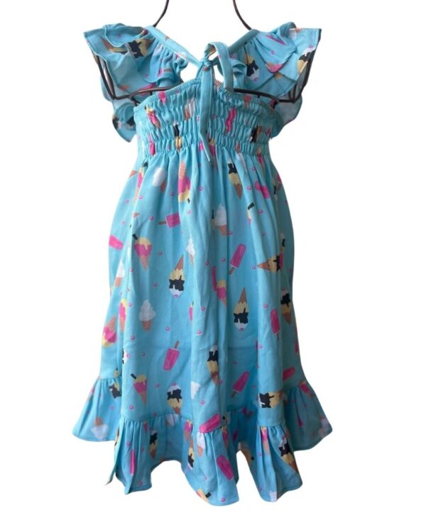VESTIDO BABADO ESTAMPADO - Imagem 3