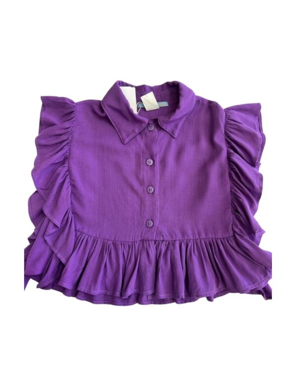 BLUSA BABADO FEMININA CORES DIVERSAS