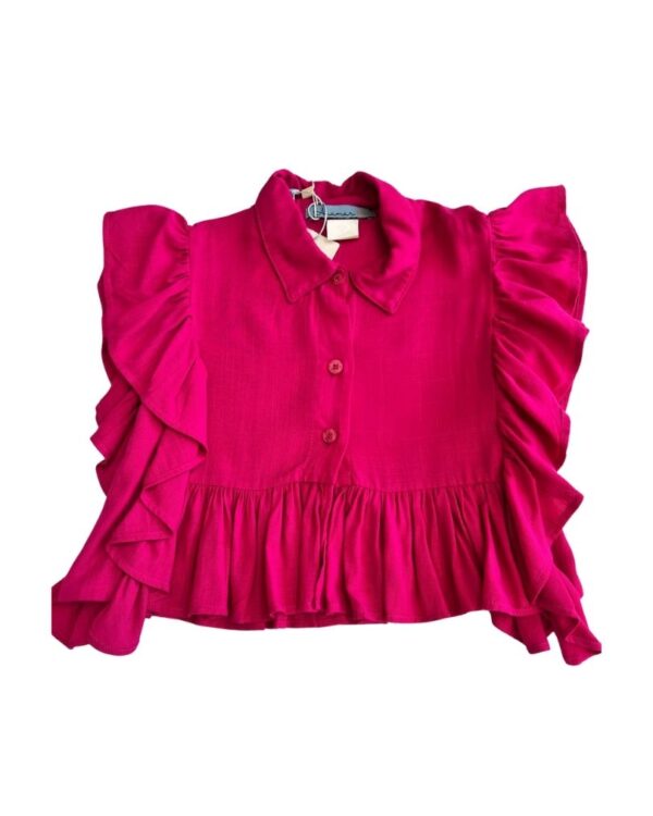 BLUSA BABADO FEMININA CORES DIVERSAS - Imagem 4