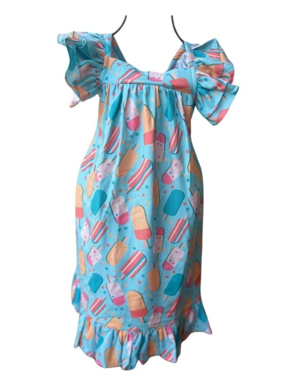 VESTIDO BABADO ESTAMPADO - Imagem 4