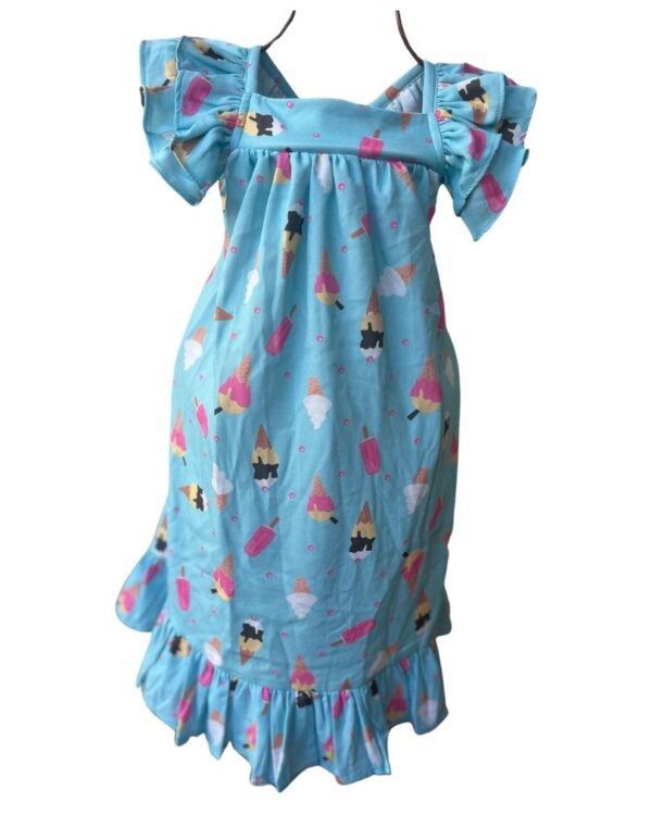 VESTIDO BABADO ESTAMPADO - Imagem 2